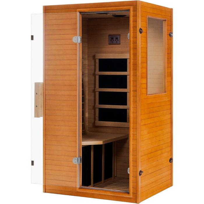 Far Infrared Sauna Home Indoor Sauna Room with Control Panel and Low EMF Heater Panels