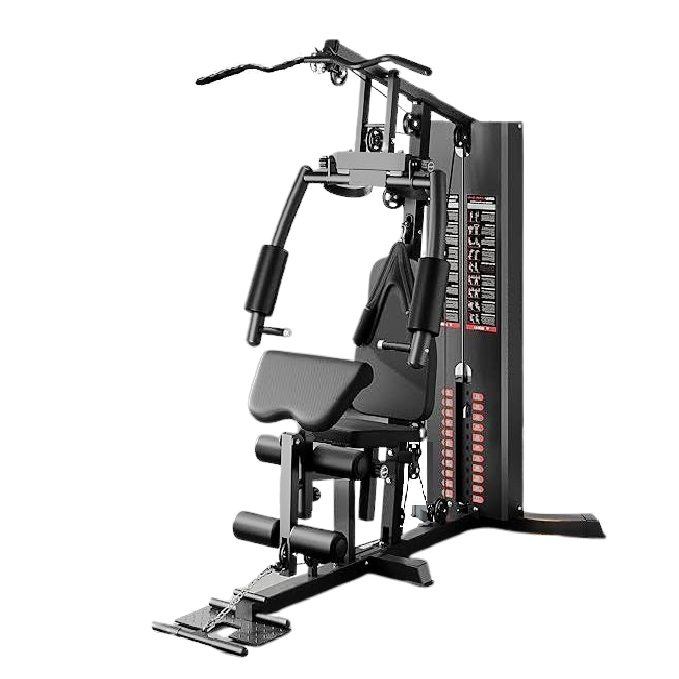 Workout Station with 140LBS Weight Stack Multifunctional Home Gym Equipment