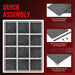 12 Pcs 48 Sq Ft Rubber Top Exercise Mats Interlocking Gym Flooring for Home Gym