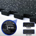 12 Pcs 48 Sq Ft Rubber Top Exercise Mats Interlocking Gym Flooring for Home Gym