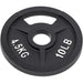 2-Inch Olympic and 1-Inch Standard Cast Iron Weight Plate for Strength Training & Weightlifting, Multiple Weights Available