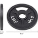 2-Inch Olympic and 1-Inch Standard Cast Iron Weight Plate for Strength Training & Weightlifting, Multiple Weights Available