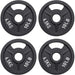 2-Inch Olympic and 1-Inch Standard Cast Iron Weight Plate for Strength Training & Weightlifting, Multiple Weights Available