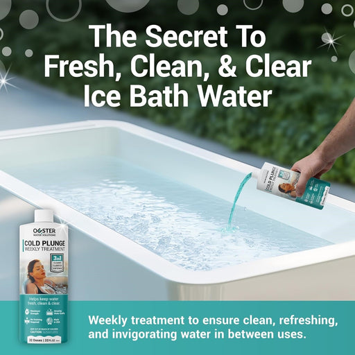 3-in-1 Weekly Cold Plunge Water Treatment Cleaner Clarifier and Softener for Ice Bath