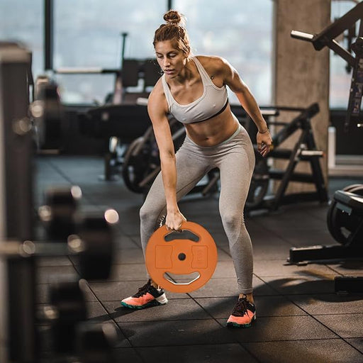 Adjustable Barbell Set with Weight Plates for Strength Training and Aerobic Fitness