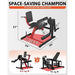 Adjustable Leg Extension & Curl Machine for Thigh Workout Plate Loaded