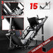 Adjustable Leg Press & Hack Squat Machine for Home Gym with Weight Storage