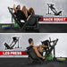 Adjustable Leg Press & Hack Squat Machine for Home Gym with Weight Storage