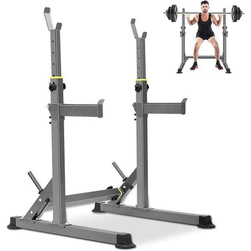Adjustable Squat Rack Multi-Function Barbell Rack for Home Gym Workout