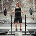 Adjustable Squat Rack Pair Steel Bench Press Rack 550lbs Max Load for Home Gym