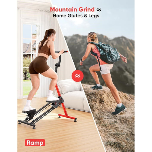 Adjustable Stair Stepper with 3 Workout Modes Folding Cardio Stair Master with Adjustable Handlebar