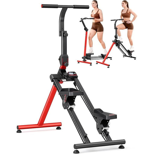 Adjustable Stair Stepper with 3 Workout Modes Folding Cardio Stair Master with Adjustable Handlebar