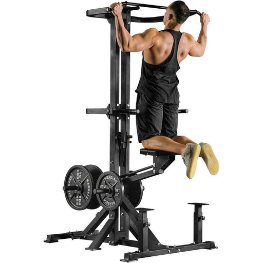 Assisted Pull Up Machine 600LBS Leverage Chin and Dip Machine 4 in 1 Plate Loaded for Home Gym