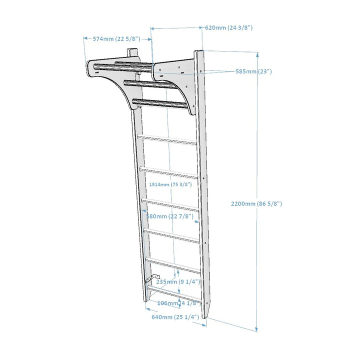 BenchK Series 1 111 Swedish Ladder For Home Gym Equipment