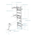 BenchK Series 2 233 Wall Bars for Home Gym and Personal Studio