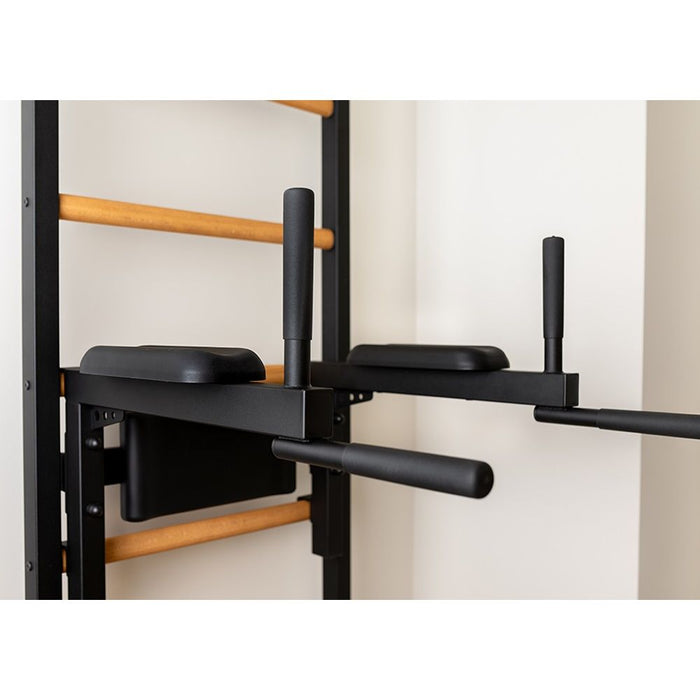 BenchK Series 7 722 Black Stall Bar for Home With Pull-up Bar and Dip Station