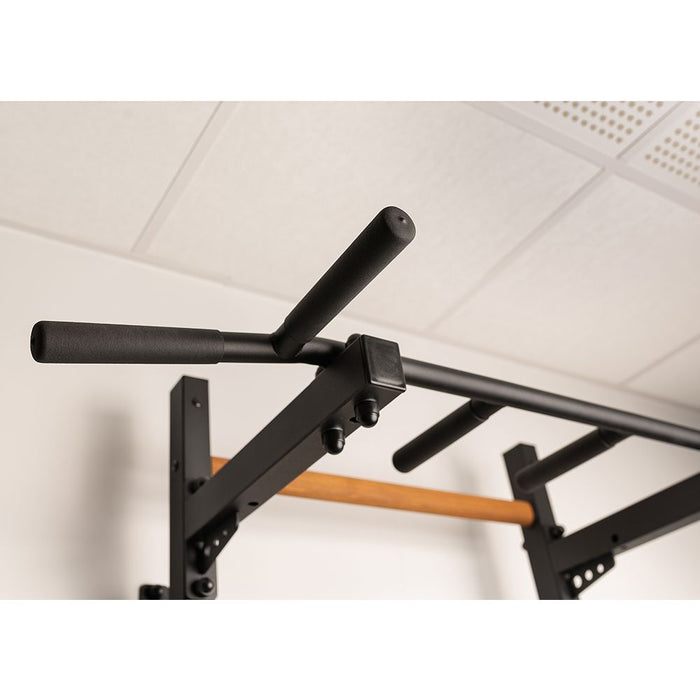 BenchK Series 7 722 Black Stall Bar for Home With Pull-up Bar and Dip Station