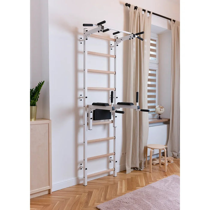 BenchK Series 7 722 Black Stall Bar for Home With Pull-up Bar and Dip Station