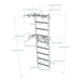 BenchK Series 7 722 Black Stall Bar for Home With Pull-up Bar and Dip Station