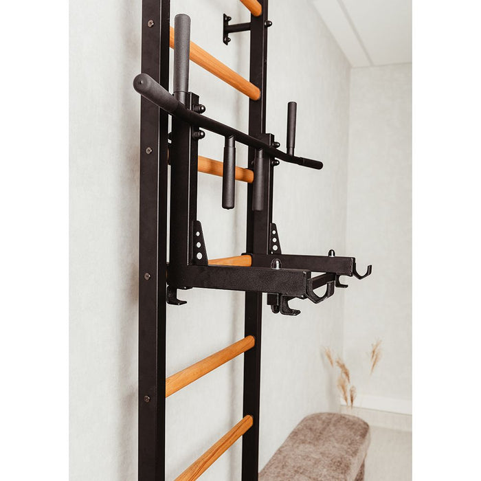 BenchK Series 7 732 Fitness Black Stall Bar for Home Room Gym