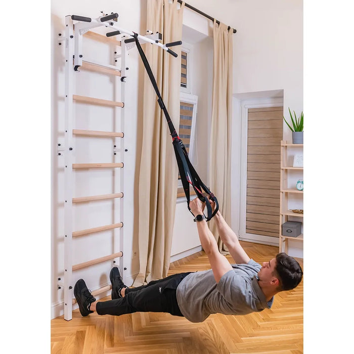 BenchK Series 7 732 Fitness Black Stall Bar for Home Room Gym