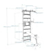 BenchK Series 7 733 Luxury Wall Bar for Home Gym and Personal Studio