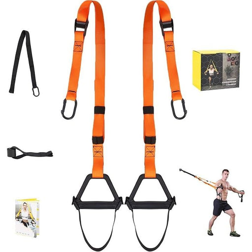 Bodyweight Resistance Training Straps Suspension Kit for Full-Body Workout
