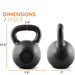 Cast Iron Kettlebell 60 Lbs