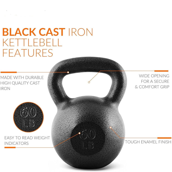 Cast Iron Kettlebell 60 Lbs