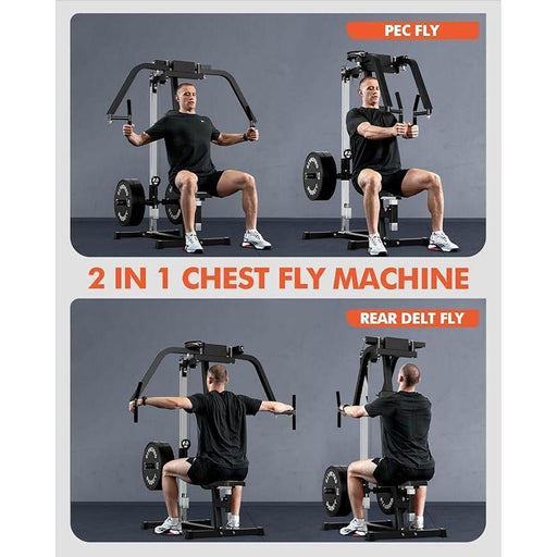 Chest Fly Machine PEC Fly & Reverse Delt Machine 400 lbs for Home Gym