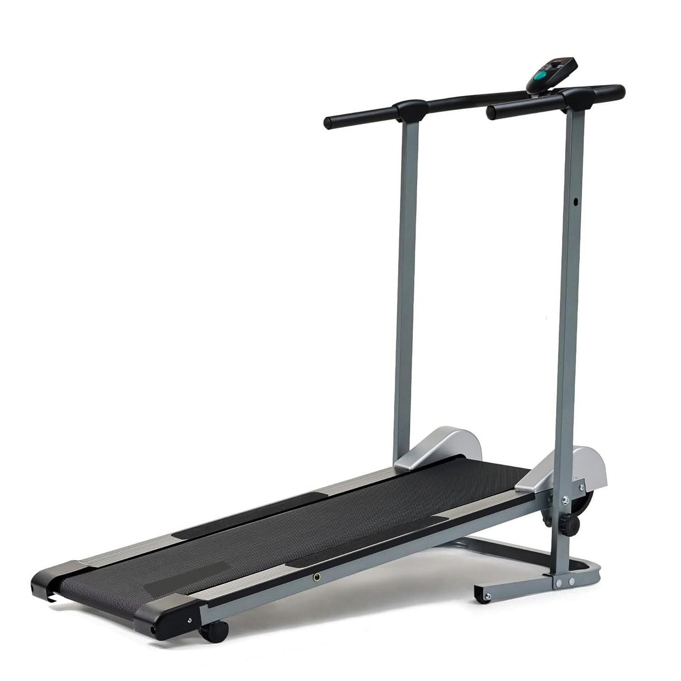 Compact and Foldable Treadmill with Non-Slip Surface Fixed Incline Digital Monitor Bluetooth