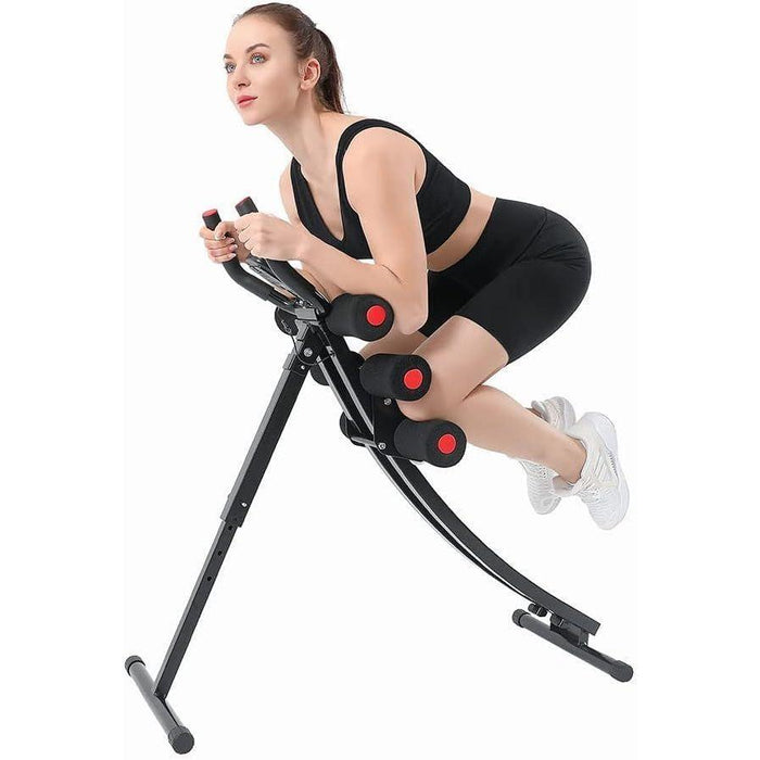 Core & Abdominal Trainers AB Workout Machine for Home Gym Strength Training Ab Cruncher Foldable Fitness Equipment