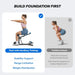 Deep Squat Machine Adjustable Glutes Trainer for Core & Leg Exercise at Home Gym