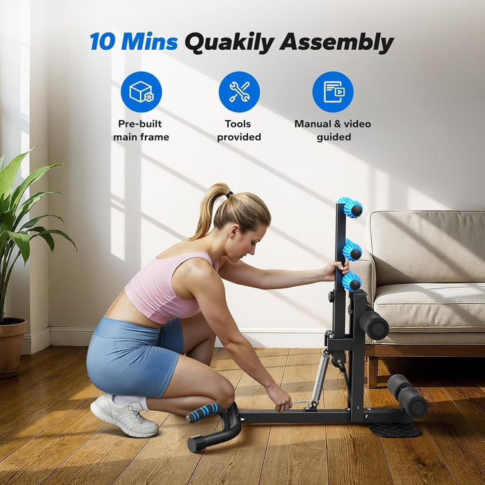 Deep Squat Machine Adjustable Glutes Trainer for Core & Leg Exercise at Home Gym