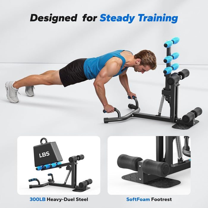 Deep Squat Machine Adjustable Glutes Trainer for Core & Leg Exercise at Home Gym