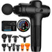 Deep Tissue Percussion Massage Gun with 10 Replacement Heads Portable Electric Massager