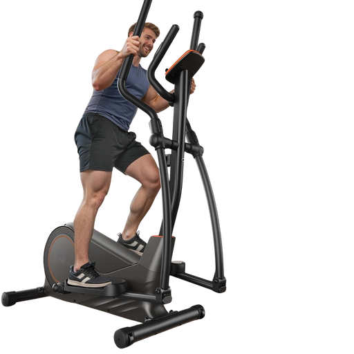 Elliptical Exercise Machine for Home with Hyper-Quiet Magnetic Drive, 16 Resistance Levels