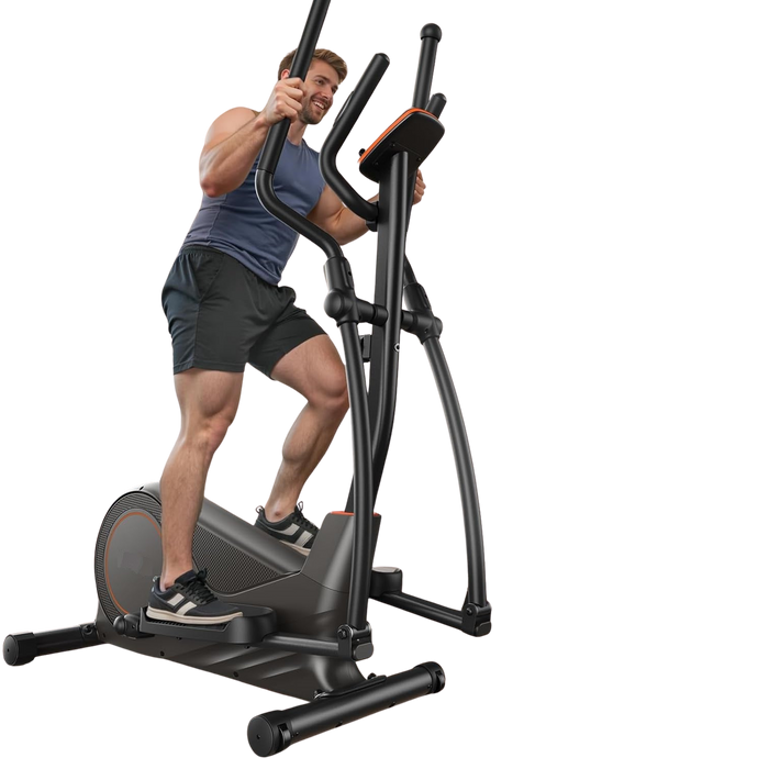 Elliptical Exercise Machine for Home with Hyper-Quiet Magnetic Drive, 16 Resistance Levels