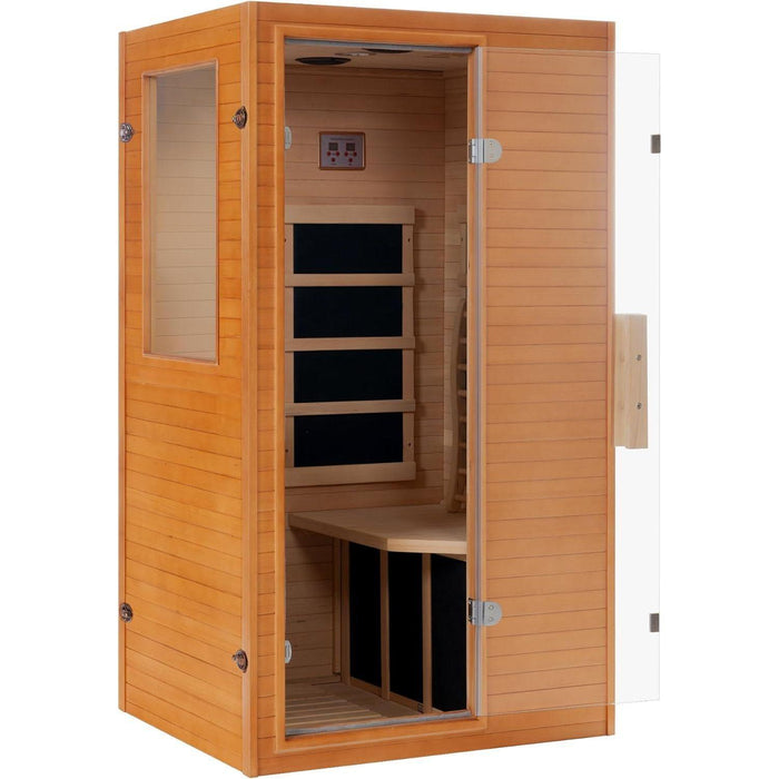 Far Infrared Sauna Home Indoor Sauna Room with Control Panel and Low EMF Heater Panels