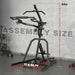 Free Weight Leverage Gym Power Rack Squat Rack with LAT Low Row System for Home Gym Workout