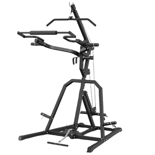 Free Weight Leverage Gym Power Rack Squat Rack with LAT Low Row System for Home Gym Workout