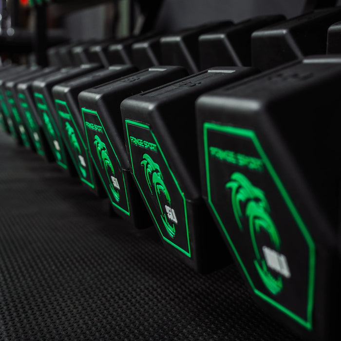 Fringe Sport Silverback Rubber Coated Dumbbells