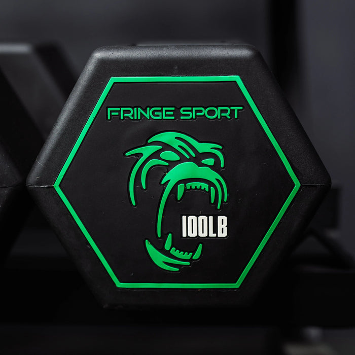 Fringe Sport Silverback Rubber Coated Dumbbells