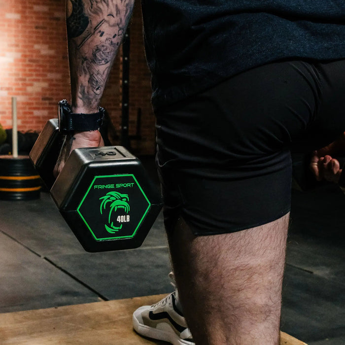 Fringe Sport Silverback Rubber Coated Dumbbells