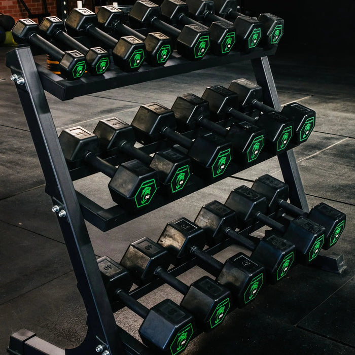 Fringe Sport Silverback Rubber Coated Dumbbells