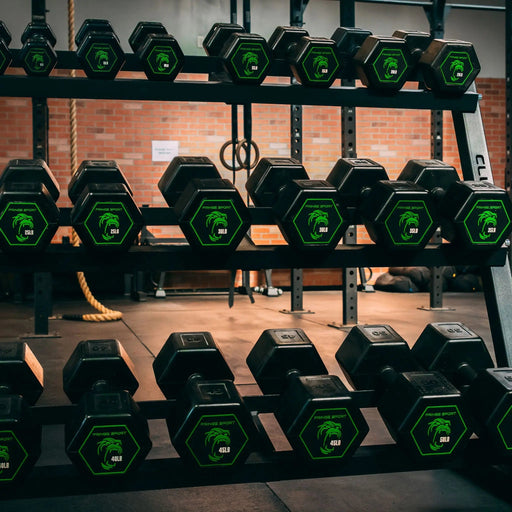 Fringe Sport Silverback Rubber Coated Dumbbells