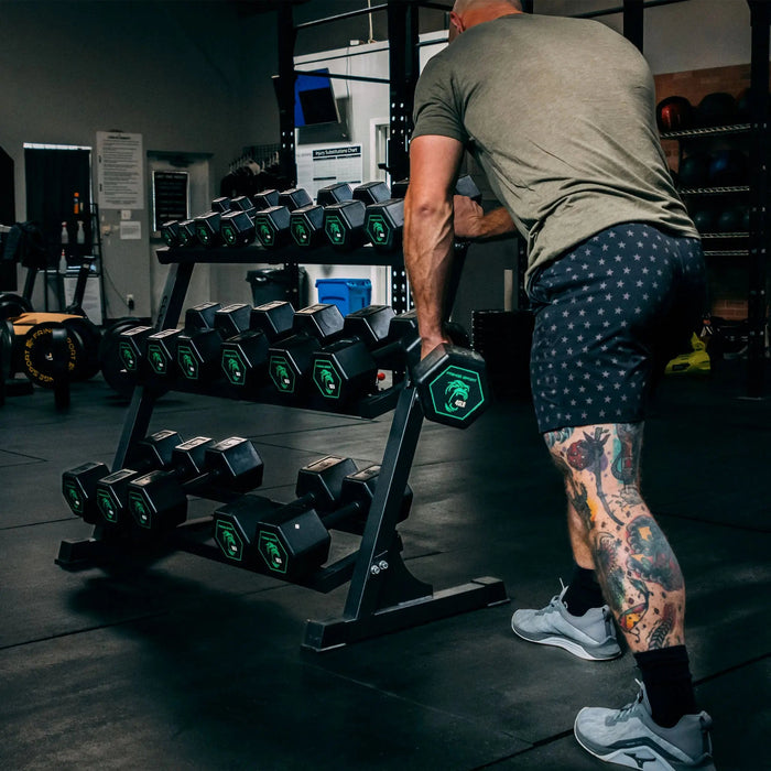 Fringe Sport Silverback Rubber Coated Dumbbells