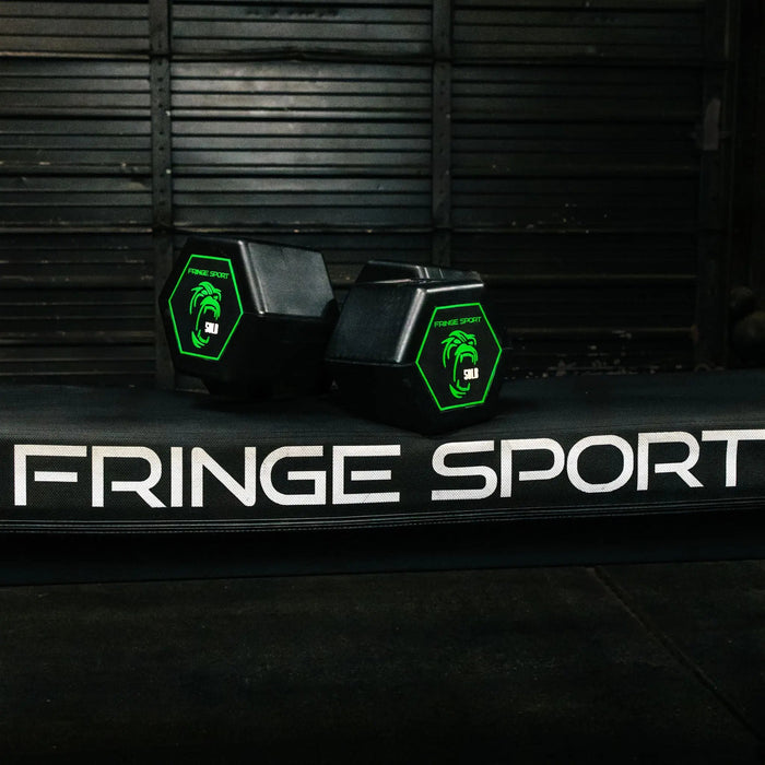 Fringe Sport Silverback Rubber Coated Dumbbells