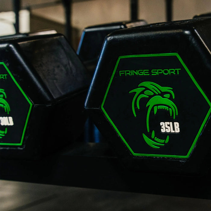 Fringe Sport Silverback Rubber Coated Dumbbells