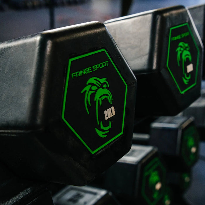 Fringe Sport Silverback Rubber Coated Dumbbells